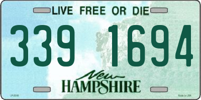 NH license plate 3391694