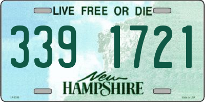 NH license plate 3391721
