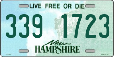 NH license plate 3391723