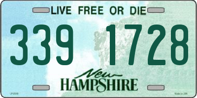 NH license plate 3391728