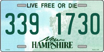 NH license plate 3391730