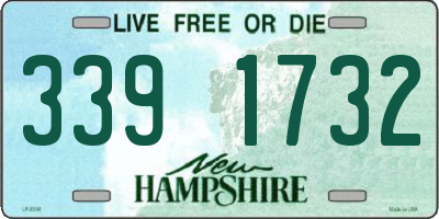 NH license plate 3391732
