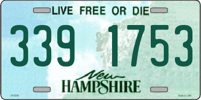 NH license plate 3391753