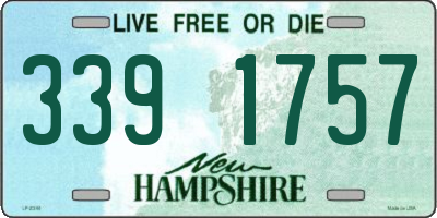 NH license plate 3391757