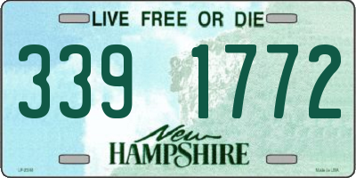 NH license plate 3391772
