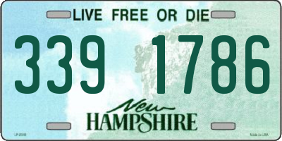 NH license plate 3391786