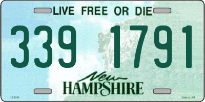 NH license plate 3391791