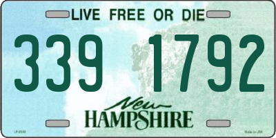 NH license plate 3391792