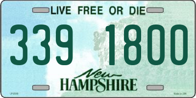 NH license plate 3391800