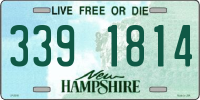 NH license plate 3391814