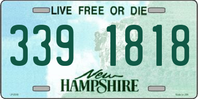 NH license plate 3391818