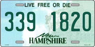 NH license plate 3391820