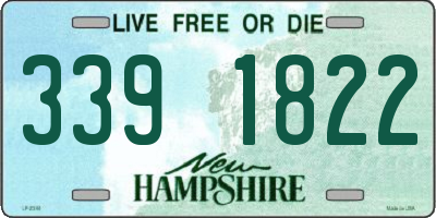 NH license plate 3391822