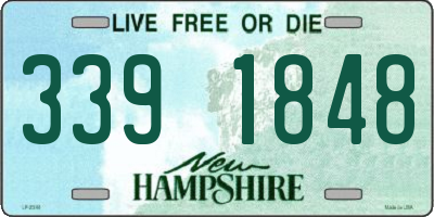 NH license plate 3391848