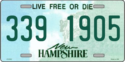 NH license plate 3391905