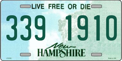 NH license plate 3391910