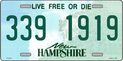 NH license plate 3391919