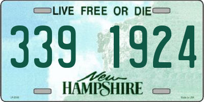 NH license plate 3391924