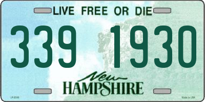 NH license plate 3391930