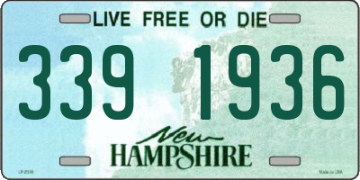 NH license plate 3391936