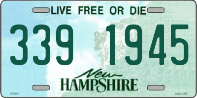 NH license plate 3391945