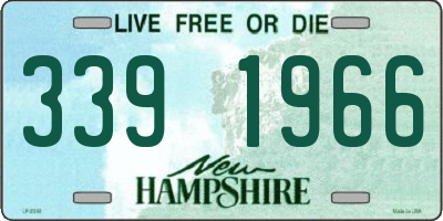 NH license plate 3391966