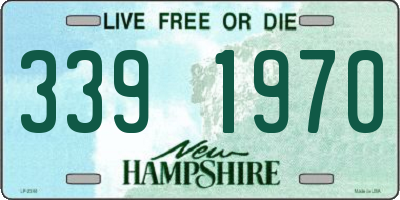NH license plate 3391970