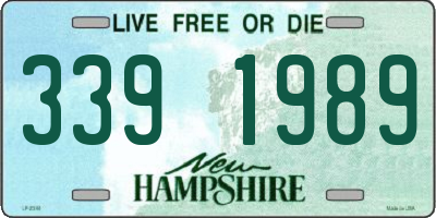 NH license plate 3391989