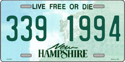 NH license plate 3391994