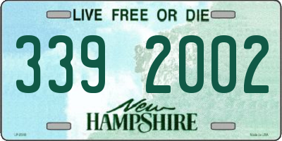 NH license plate 3392002