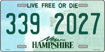 NH license plate 3392027