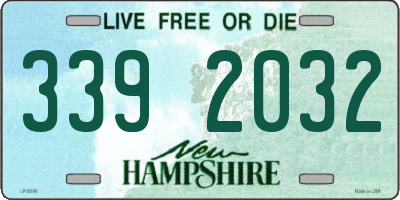 NH license plate 3392032