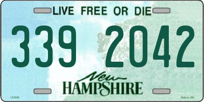 NH license plate 3392042