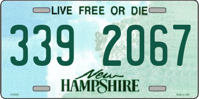NH license plate 3392067