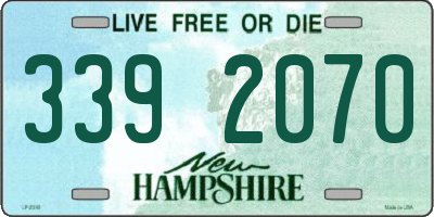 NH license plate 3392070