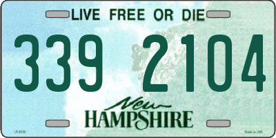 NH license plate 3392104
