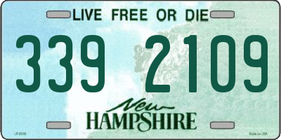 NH license plate 3392109