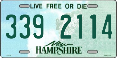 NH license plate 3392114