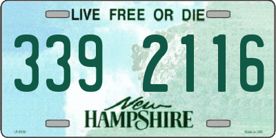 NH license plate 3392116