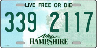 NH license plate 3392117