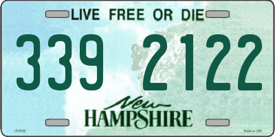 NH license plate 3392122