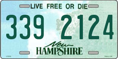 NH license plate 3392124