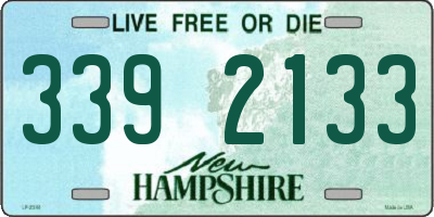 NH license plate 3392133