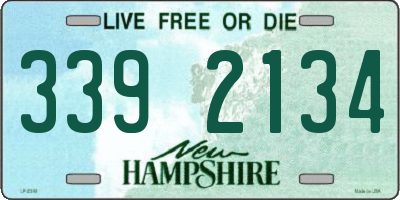 NH license plate 3392134
