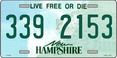 NH license plate 3392153