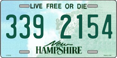 NH license plate 3392154