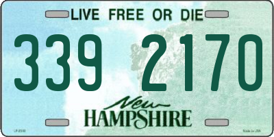 NH license plate 3392170