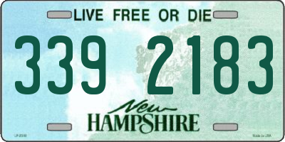 NH license plate 3392183