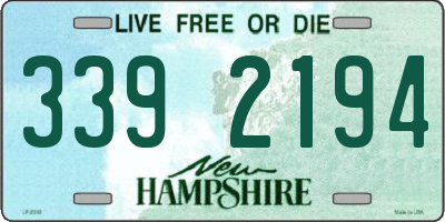 NH license plate 3392194