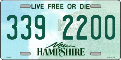 NH license plate 3392200
